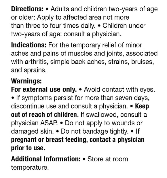 Baker's Best Arthritis Pain Relief Cream with Lidocaine, 100% Pure Hemp Seed Oil, and Lavender