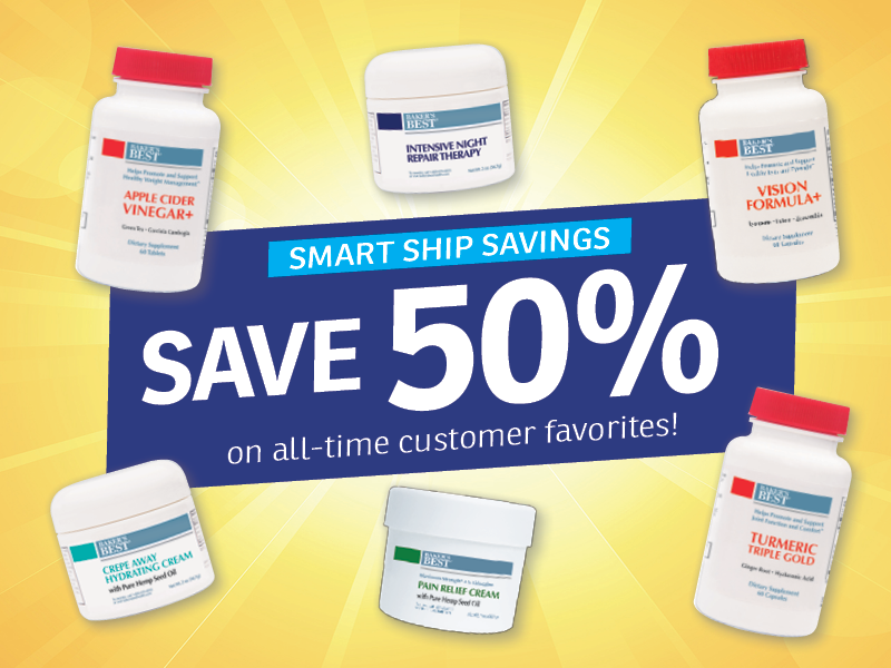 SAVE 50%!