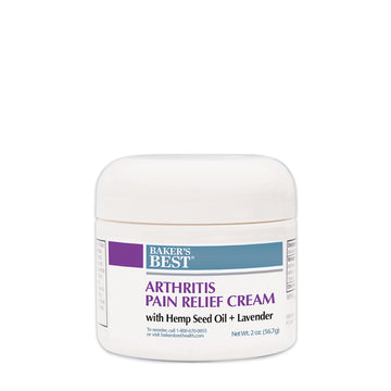Baker's Best Arthritis Pain Relief Cream with Lidocaine, 100% Pure Hemp Seed Oil, and Lavender - 0