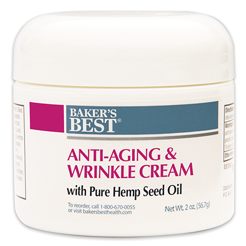 Anti-Aging Wrinkle Cream with 100% Pure Hemp Seed Oil